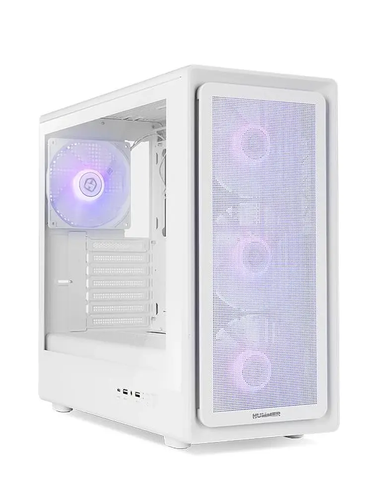 NOX Semitorre Hummer AERO Hyperflow ARGB Blanco 1