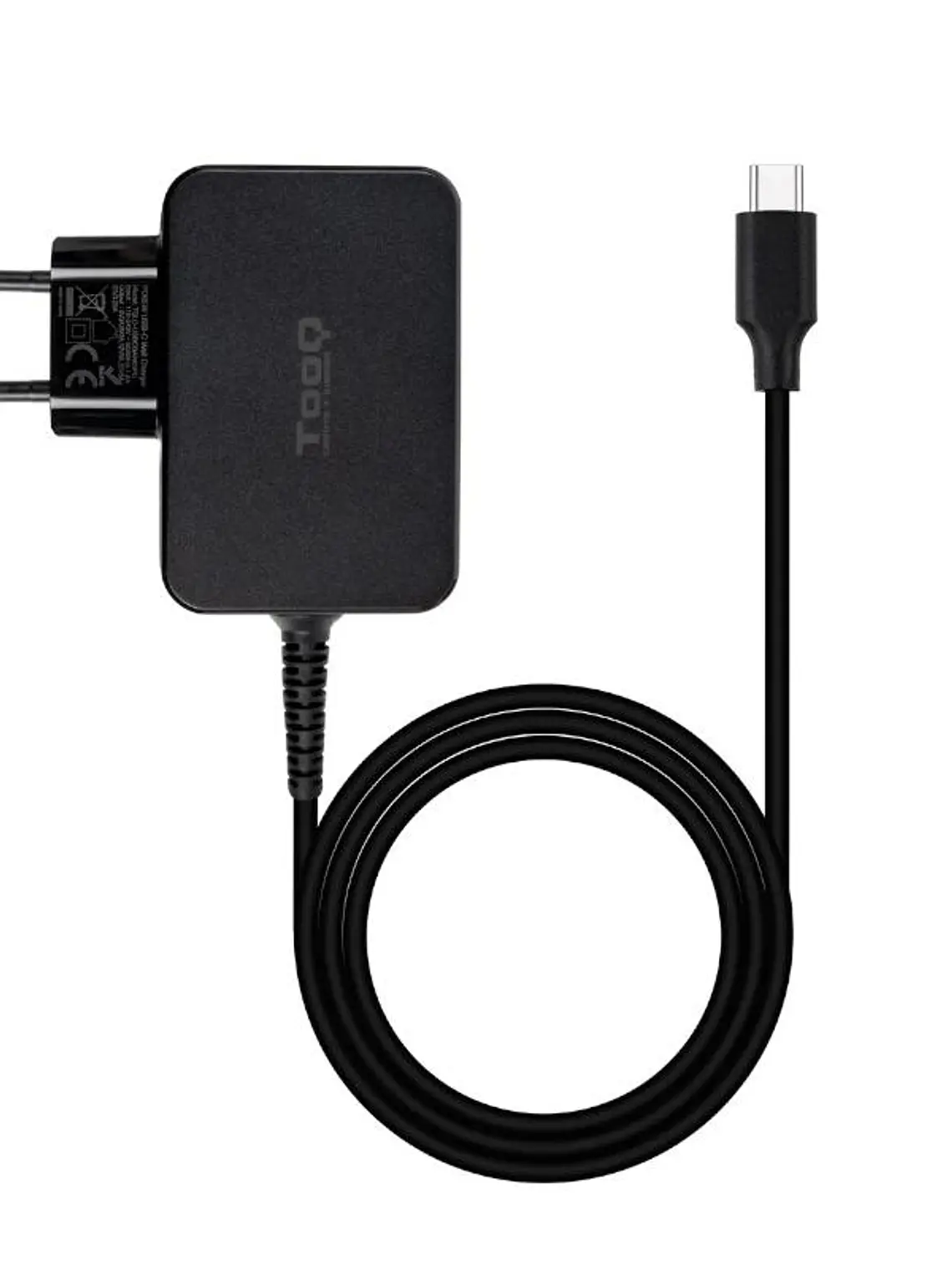 Tooq Cargador portatil GAN USB-C PD 65W Negro 2