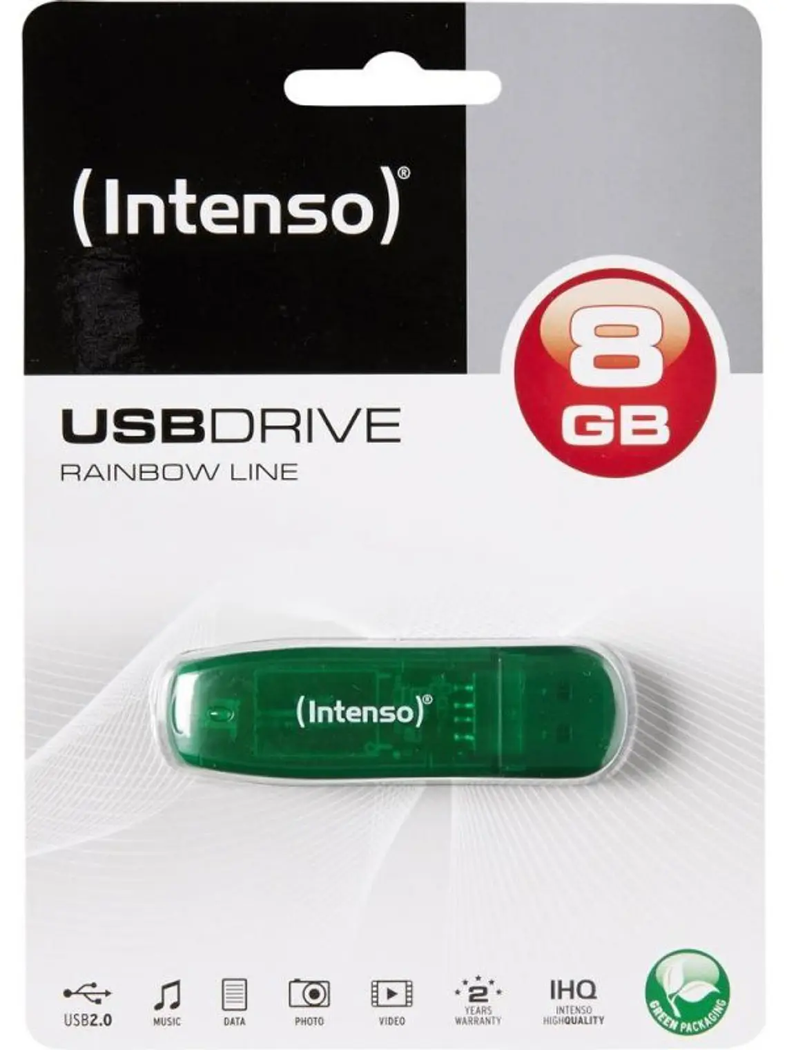 Intenso 3502460 Lápiz USB 2.0 Rainbow 8GB Verde 2