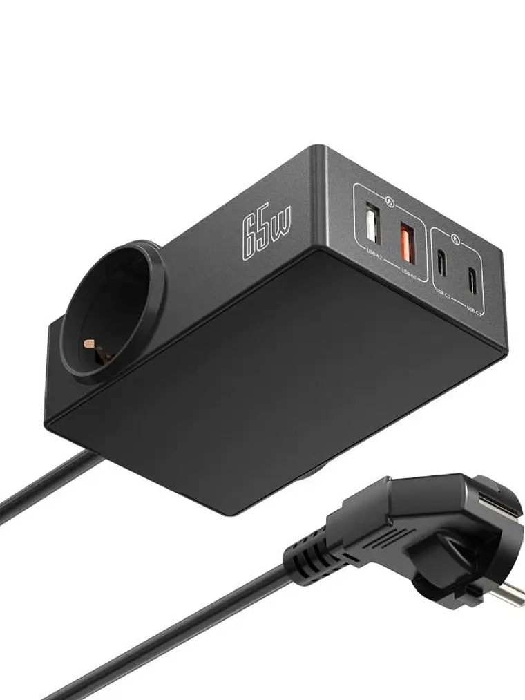 EWENT Estacion carga ew3992 Gan 65w 2