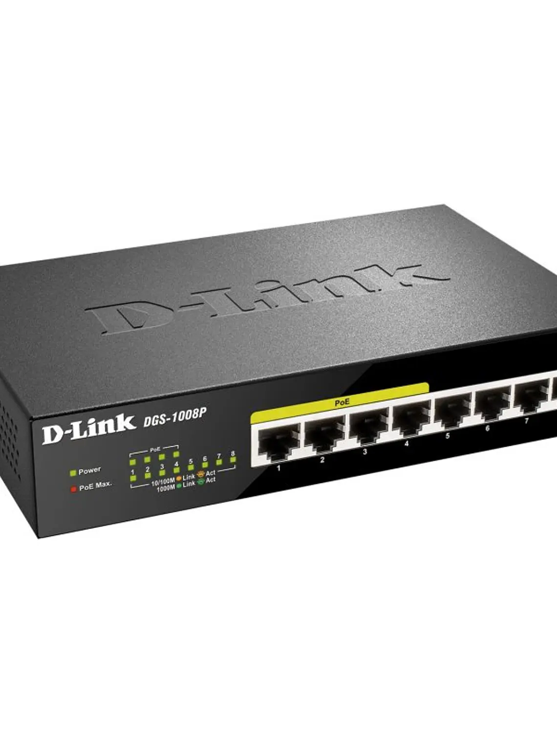 D-Link DGS-1008P Switch 8xGB 4xPoE 4
