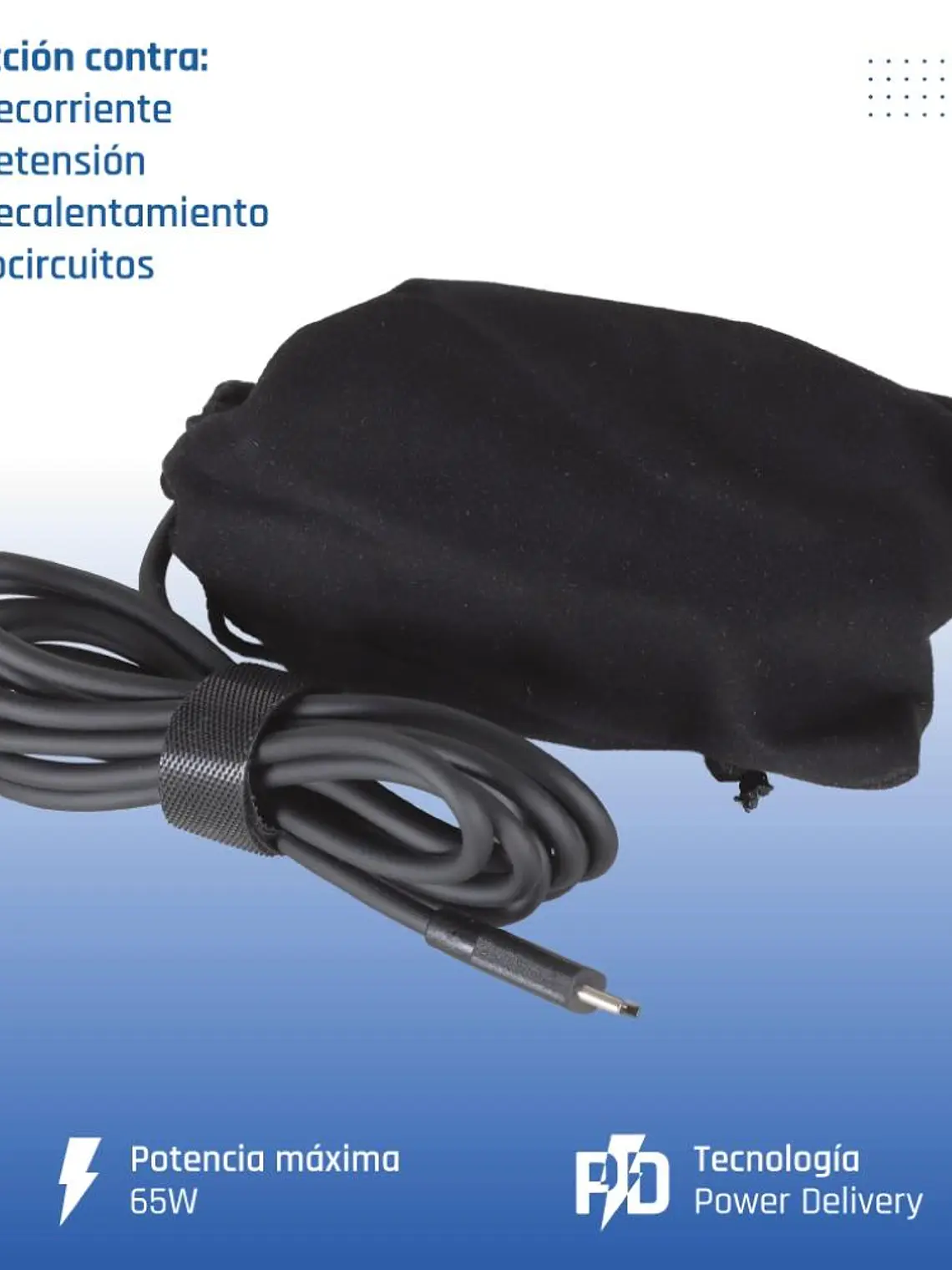 iggual Cargador portátil y móvil tipo C PD 65W 4