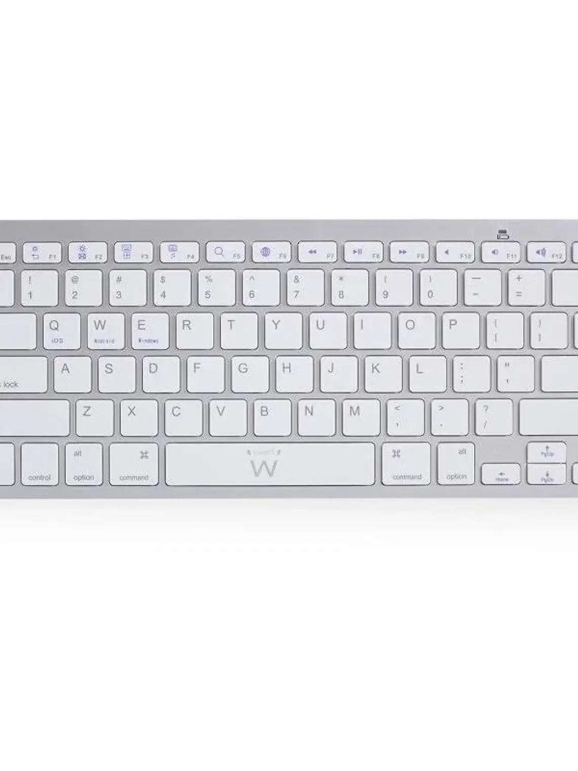 Ewent Teclado Bluetooth iOS/Android/Win Slim Plata 1