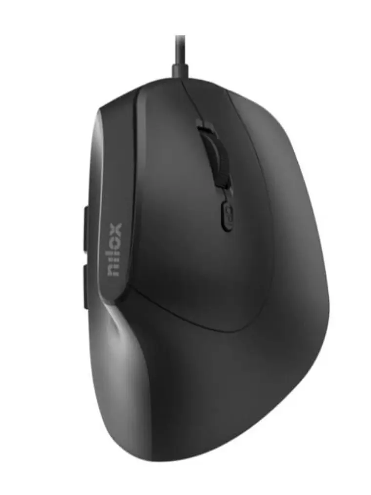 Nilox Ratón Vertical 3600 DPI, 6 botones, negro 1