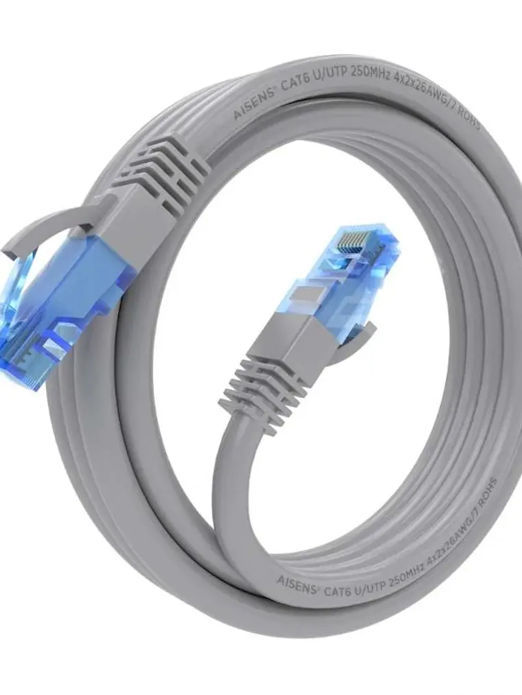 Aisens Cable RJ45 Cat.6 UTP AWG26 CCA Gris 3.0M 3