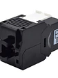 WP Keystone Cat. 6a UTP RJ45/Hembra  Negro - Miniatura 2