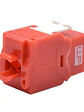 WP Keystone Cat. 6a UTP RJ45/Hembra  Rojo - Miniatura 2
