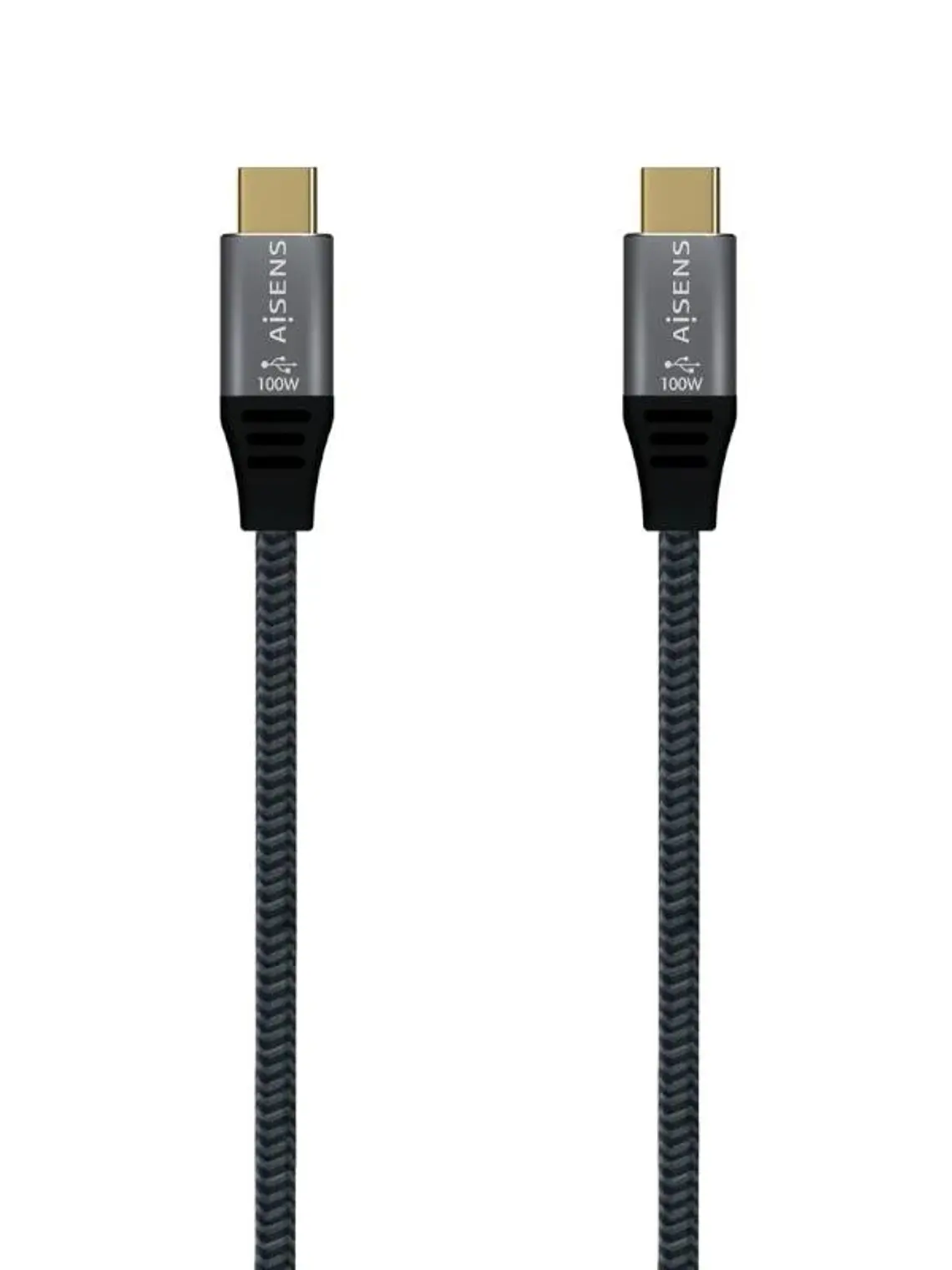 Aisens Cable USB3.2 Gen2X2 5A E-Mark CM-CM Gris 2M 1