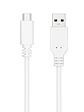 Nanocable Cable USB 3.1 Gen2 USB-C/A 0,5 M Blanco - Miniatura 1