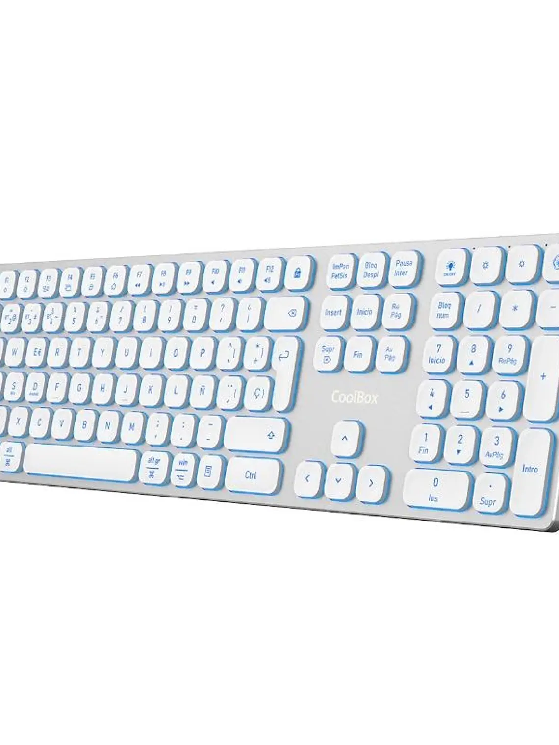 Coolbox Teclado Inal.Retroil. MOONLIGHT B431 Blanc 1