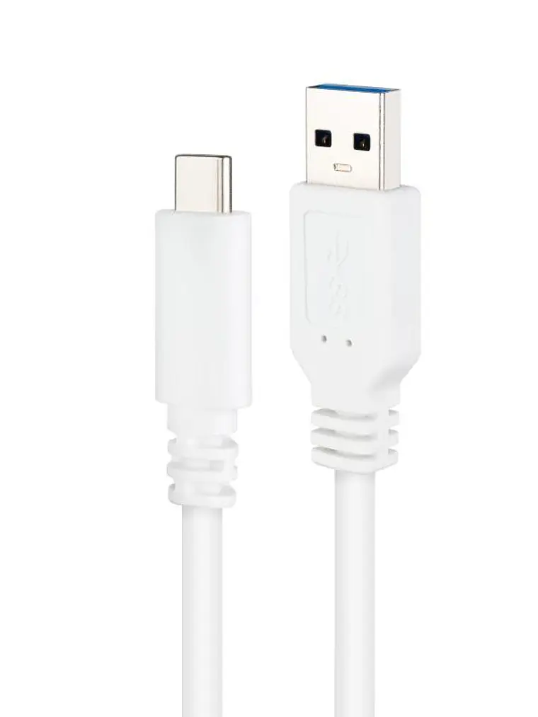 Nanocable Cable USB 3.1 Gen2 USB-C/A 0,5 M Blanco 2
