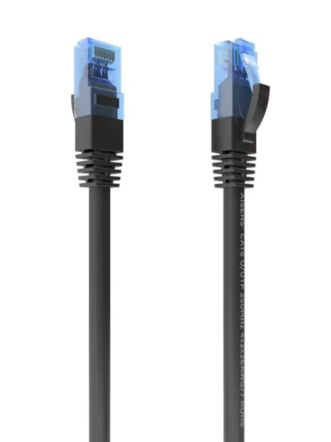 Aisens Cable RJ45 Cat.6 UTP AWG26 CCA Negro 0.5M 1