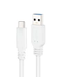 Nanocable Cable USB 3.1 Gen2 USB-C/A 1 M Blanco - Miniatura 2