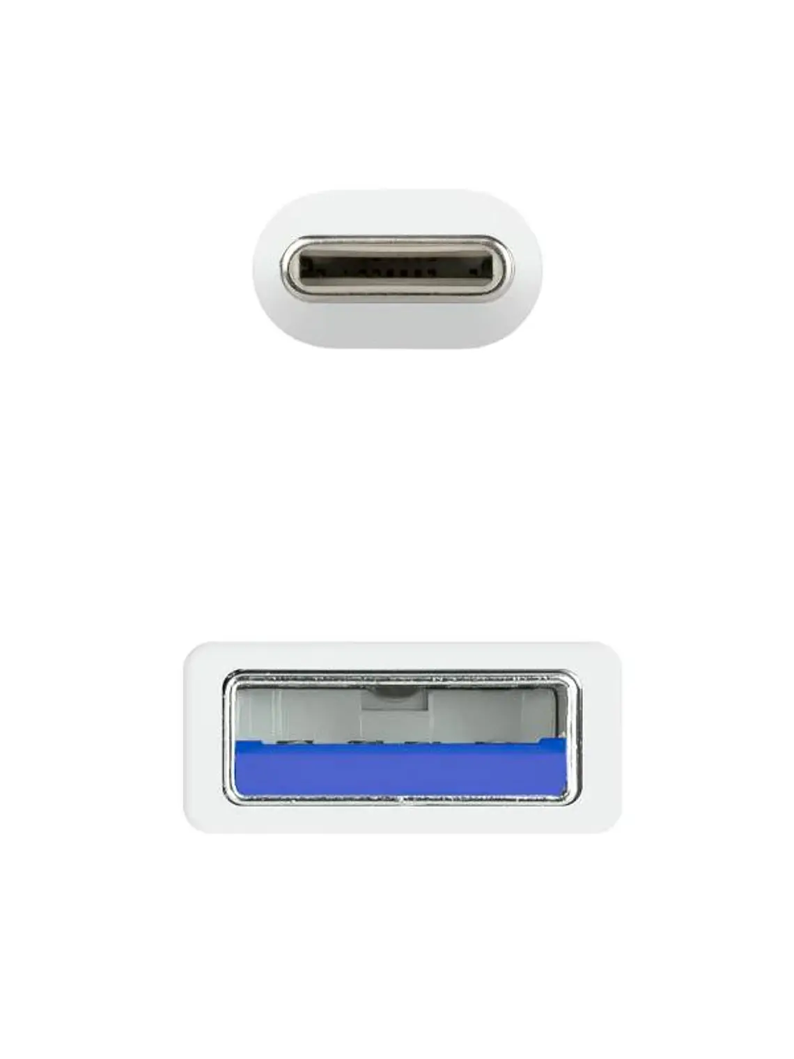 Nanocable Cable USB 3.1 Gen2 USB-C/A 1 M Blanco 3