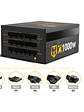 NOX HUMMER Fuente alimentacion X1000W Mod. 80+Gold - Miniatura 2