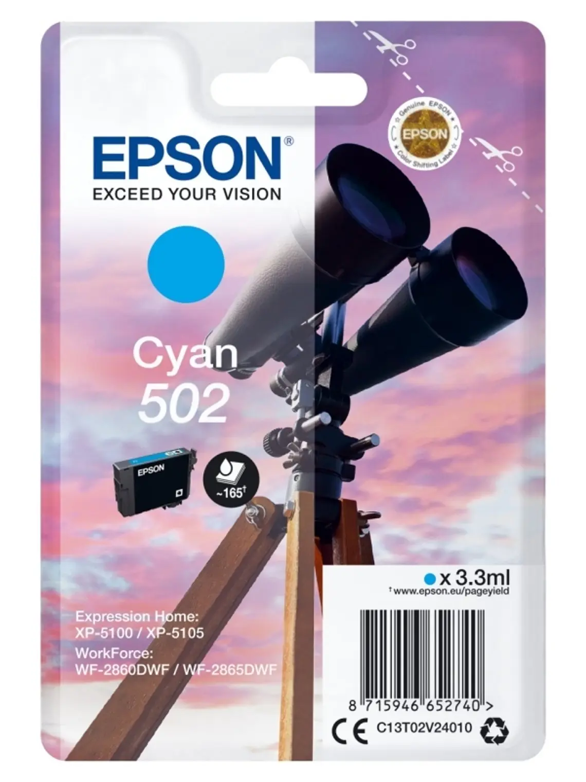 Epson Cartucho 502 Cyan 1