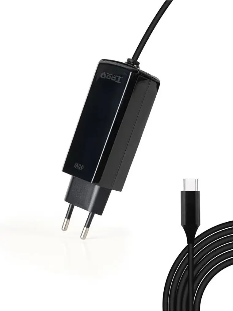 Tooq Cargador portátil GAN USB-C PD 45W Cúbico 3