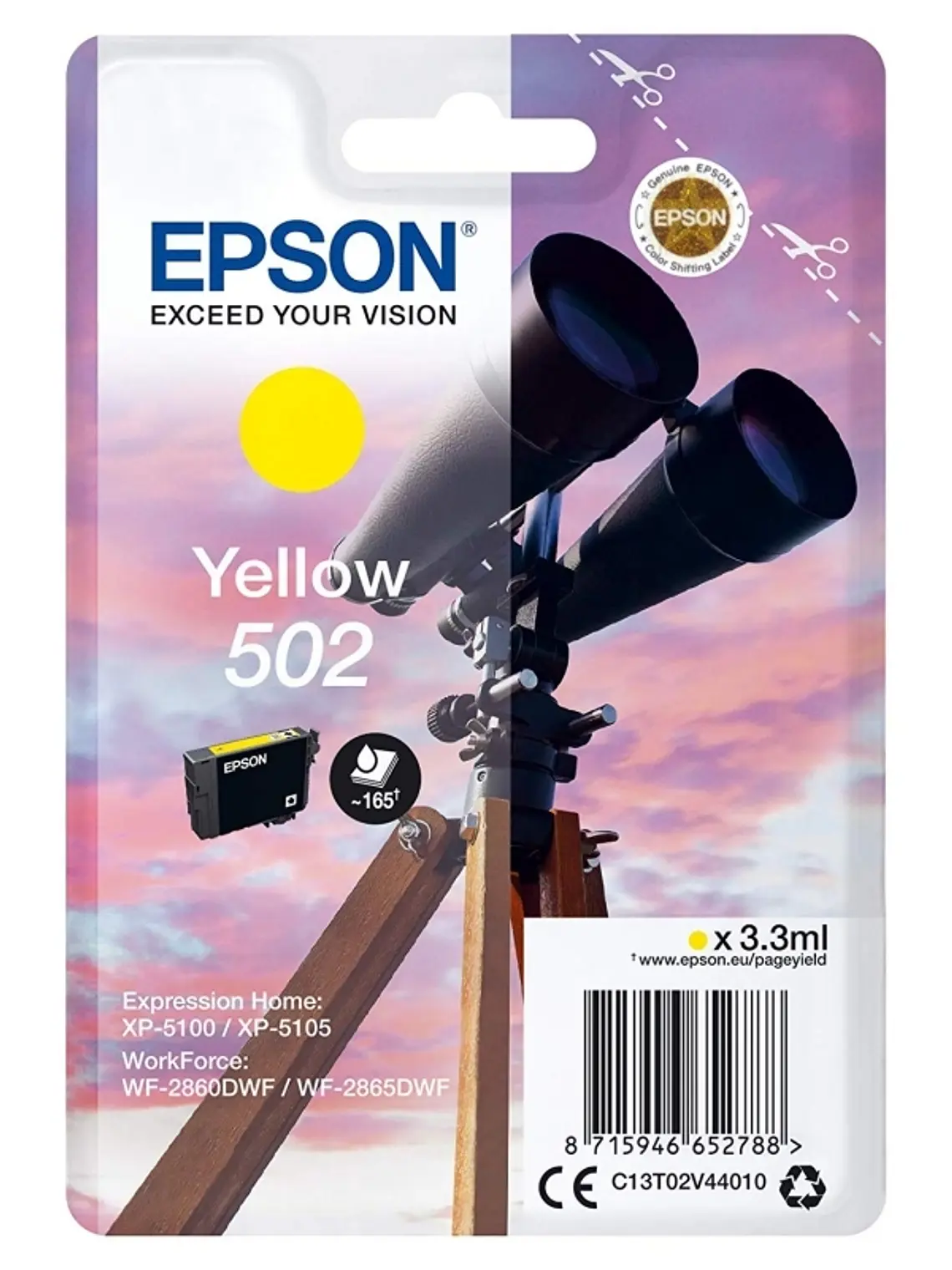 Epson Cartucho 502 Amarillo 1