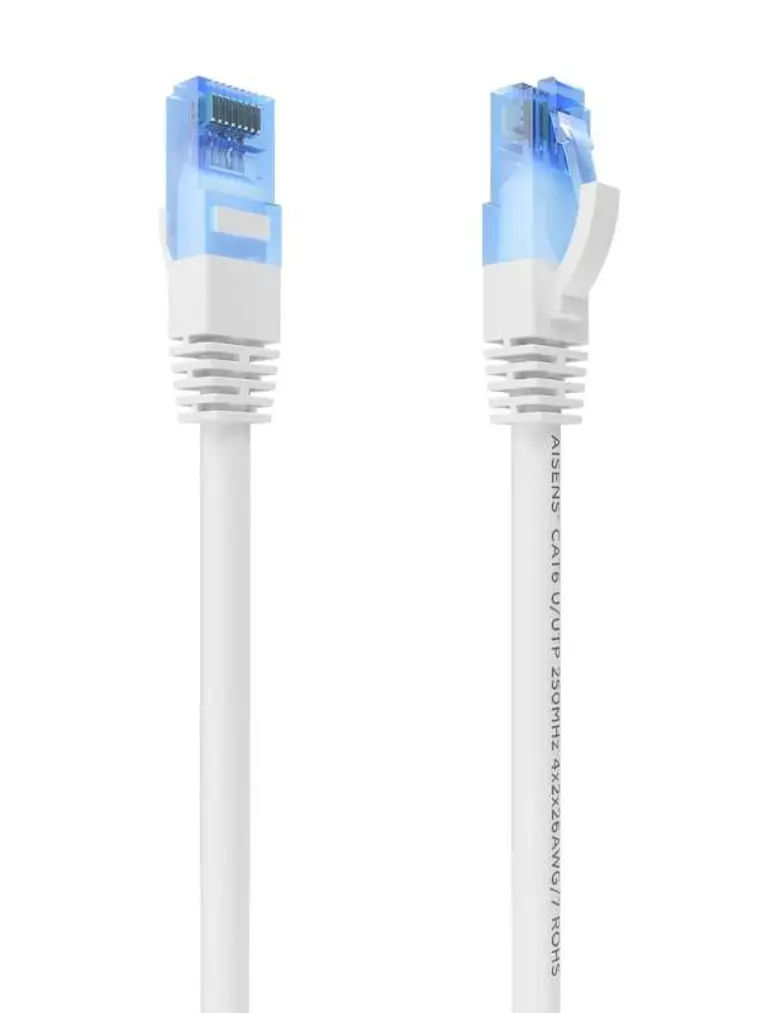 Aisens Cable RJ45 CAT.6 UTP AWG26 CCA Blanco 0.5 2