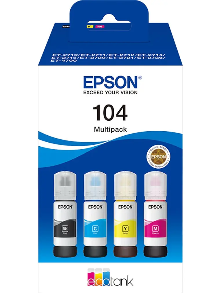 Epson Botellas Multipack Ecotank 104 4 Colores 1