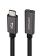 Nanocable Cable USB 3.2 Gen2 USB-C M/H 1 M Negro - Miniatura 2