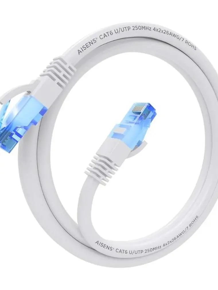 Aisens Cable RJ45 CAT.6 UTP AWG26 CCA Blanco 1.0 1