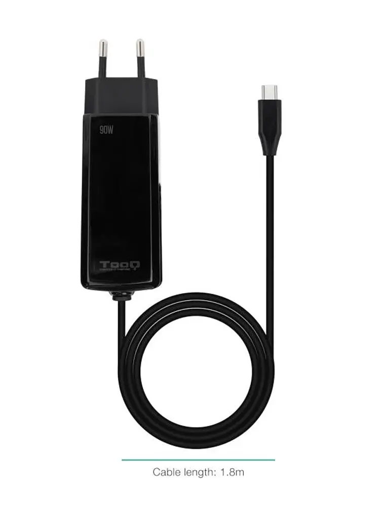 Tooq Cargador portátil GAN USB-C PD 90W Cúbico 1