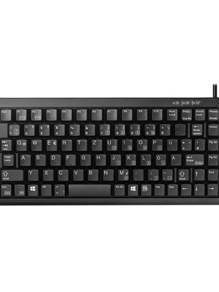 Cherry teclado slim USB+PS/2 negro 1