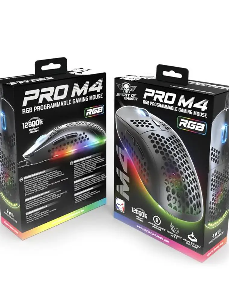 Spirit of Gamer Ratón Pro M4 Black 4