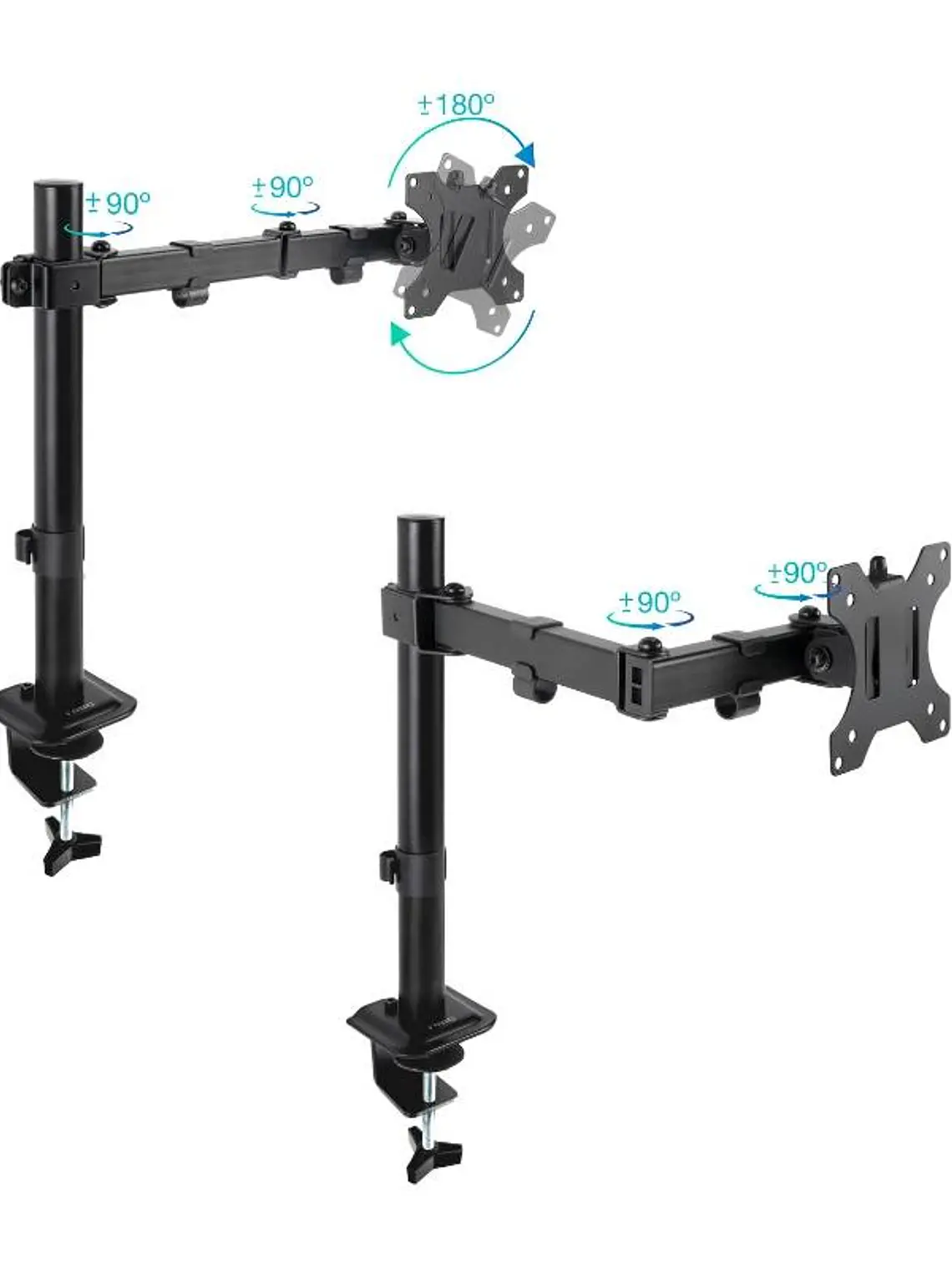 Tooq Soporte mesa DB1801TN-B 1 brazo 17-32