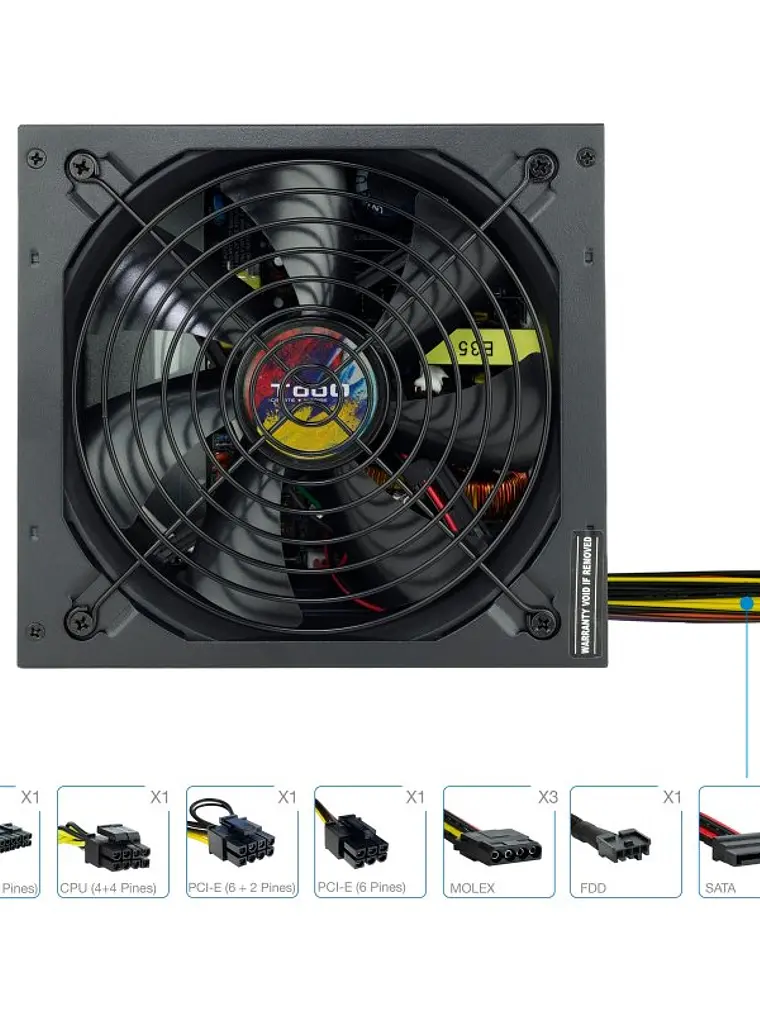 Tooq Fuente Alimentación TQAPOLO-650SP 650W 1