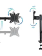 Tooq Soporte mesa DB1802TN-B 2 brazos 17-27