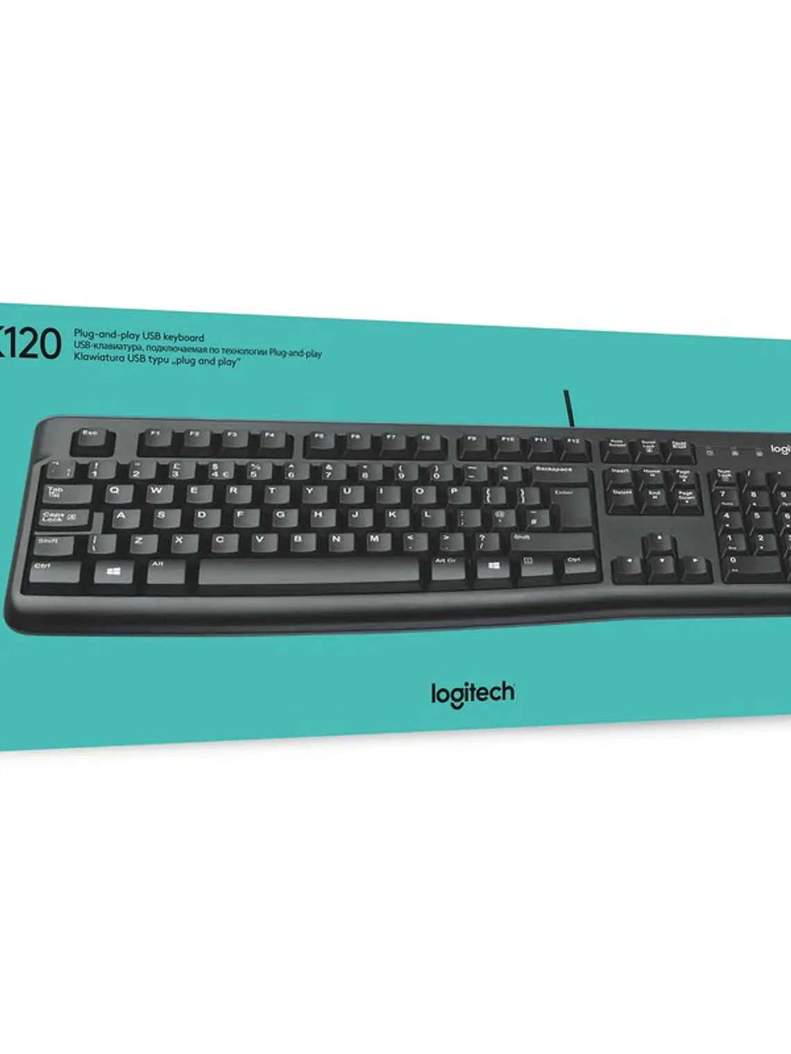 Logitech Teclado K120 OEM USB 4