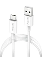 NGS CABLE CARGA RAPIDA USB-A A USB-C 1M BLANCO - Miniatura 2