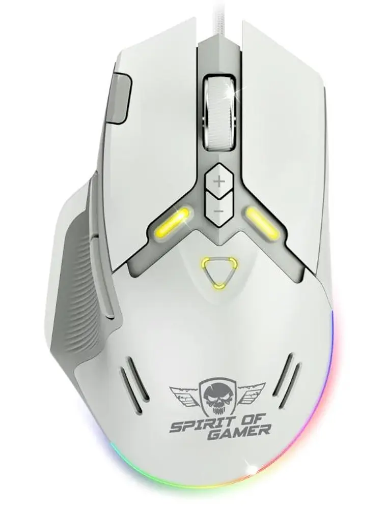 Spirit of Gamer Ratón Elite M60 Blanco RGB 1
