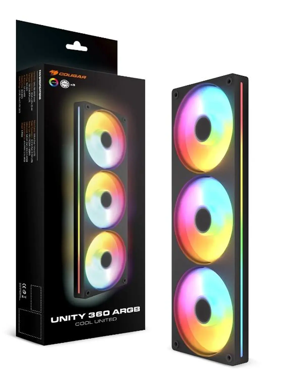 Cougar Ventilador UNITY360-FB Argb 12cm Black 4
