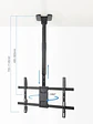 Tooq LPCE1186TSLI-B Soporte techo TV 43