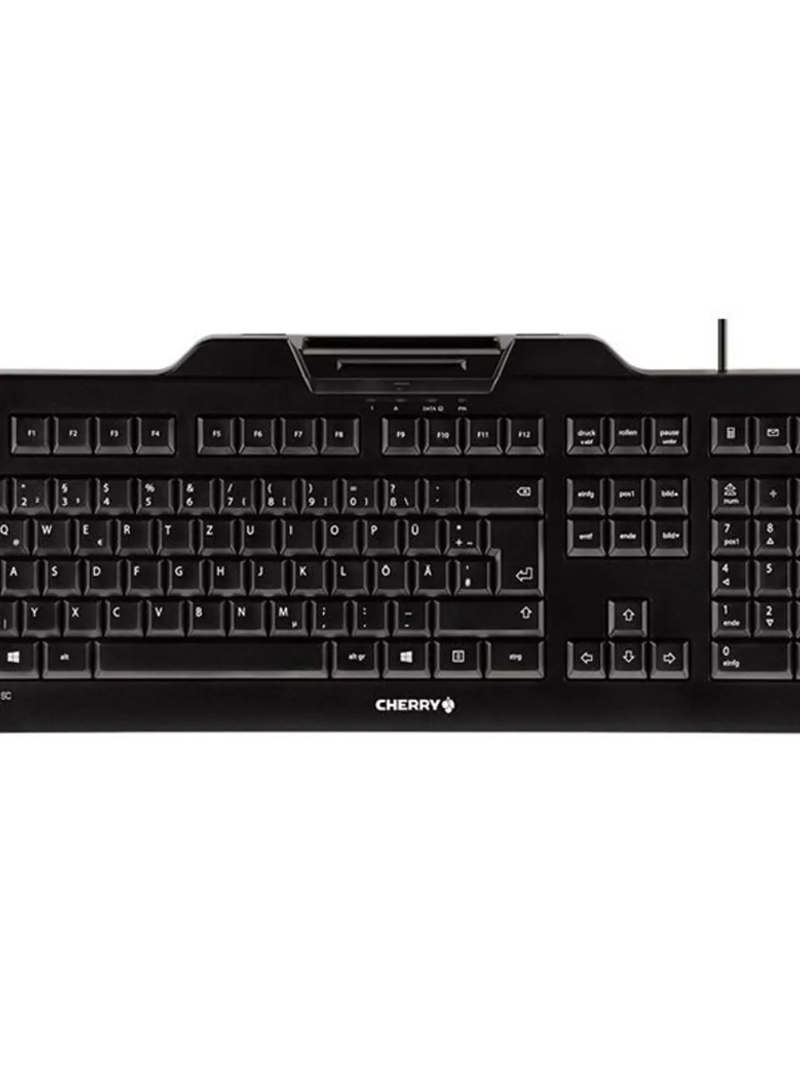 Cherry Teclado+lector chip integrado (DNIe) Negro 1