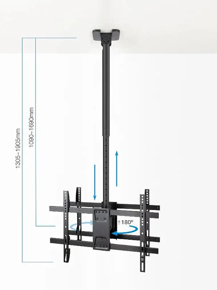 Tooq LPCE2286TSLI-XL-B Soporte techo 2 TV 43