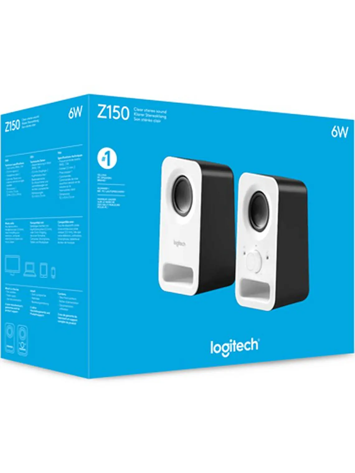 Logitech Altavoz 2.0 Z150 Blanco 3