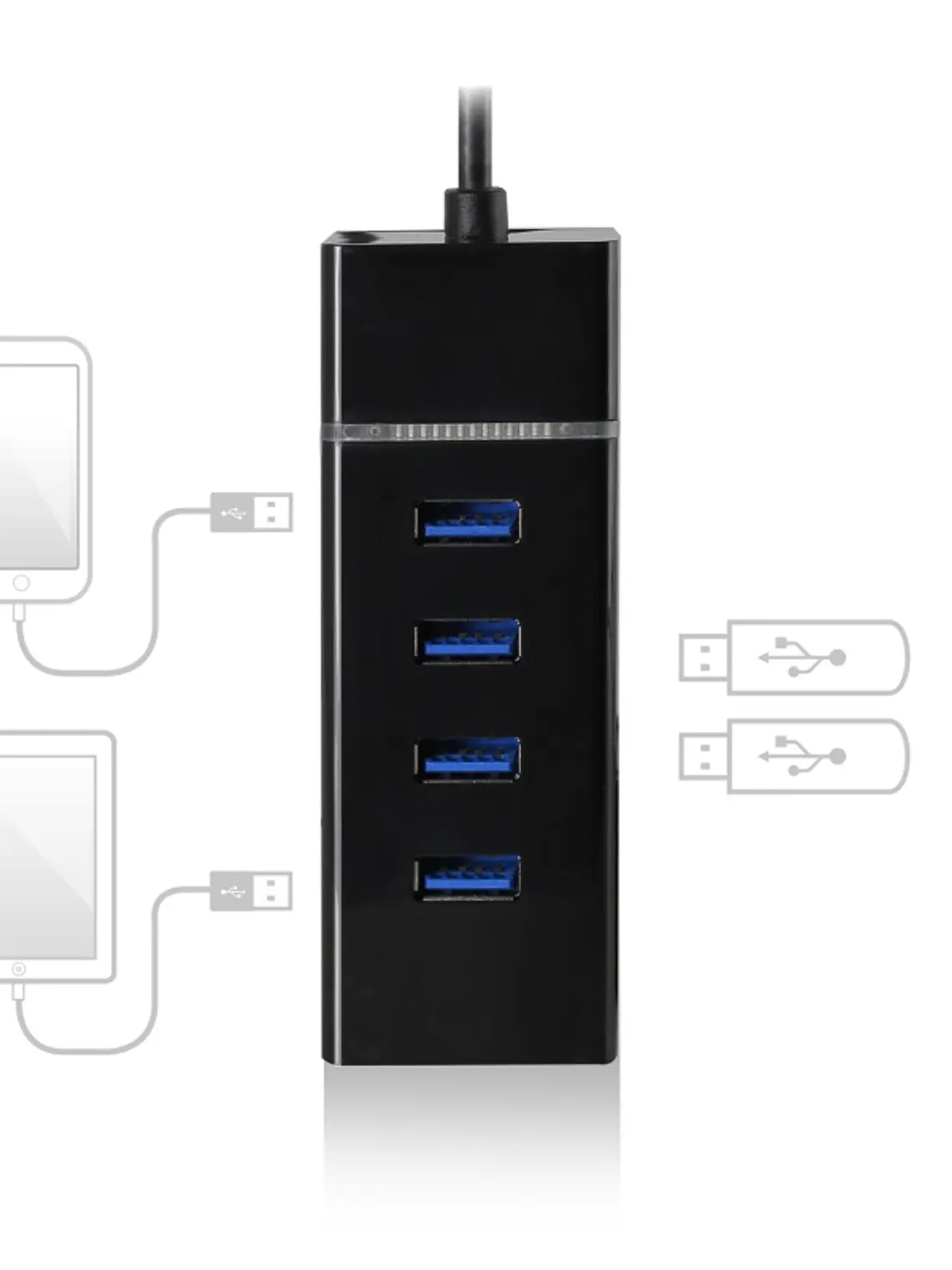 Ewent E1137 HUB USB TIPO C 4 PUEROS USB 3.1 3
