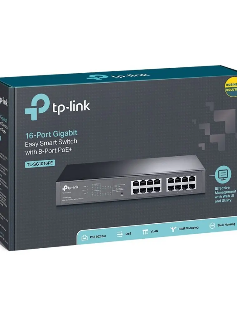 TP-LINK TL-SG1016PE Switch 16xGB PoE+ 2