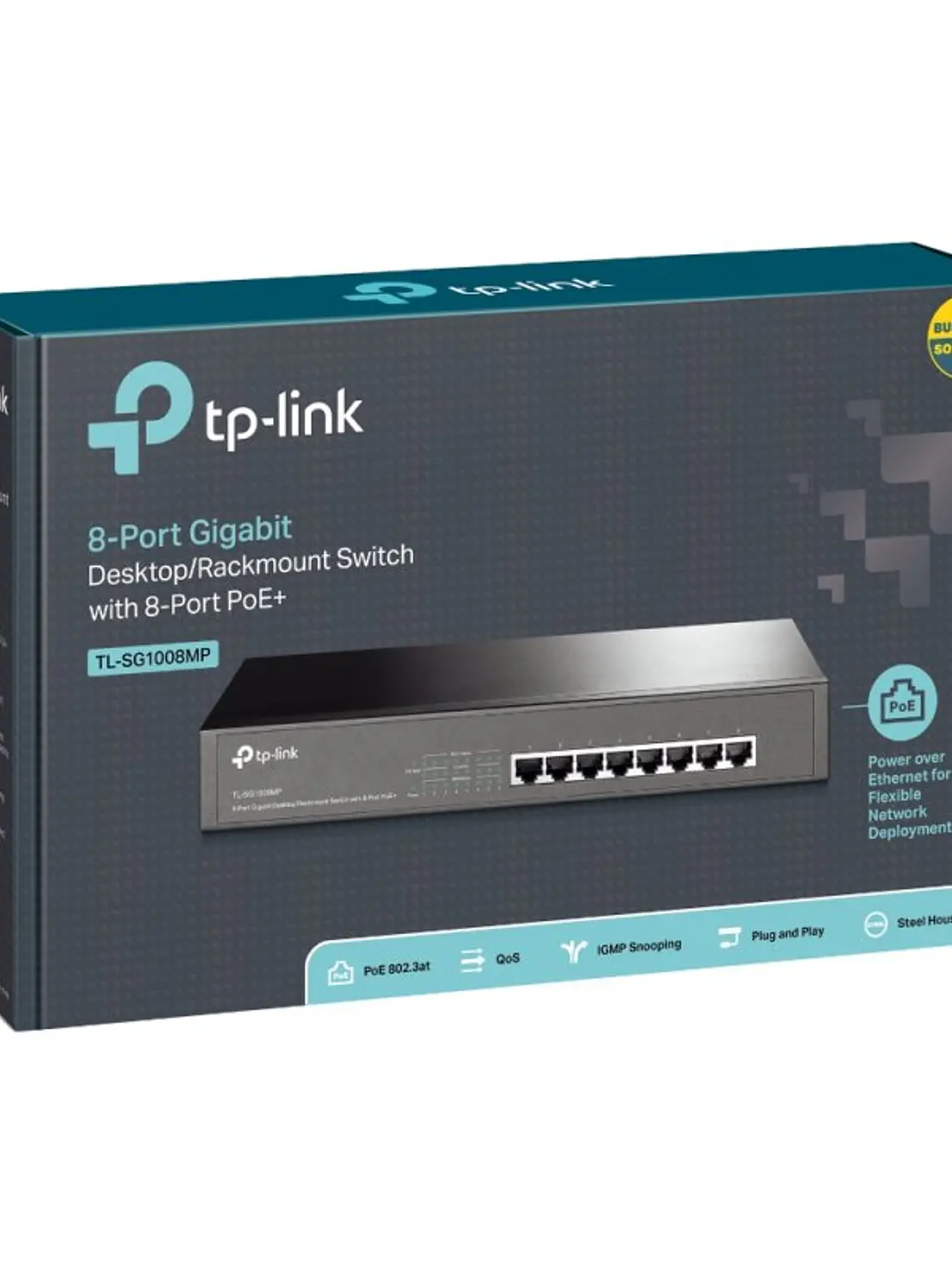 TP-LINK TL-SG1008MP Switch 8xGB PoE+ 4