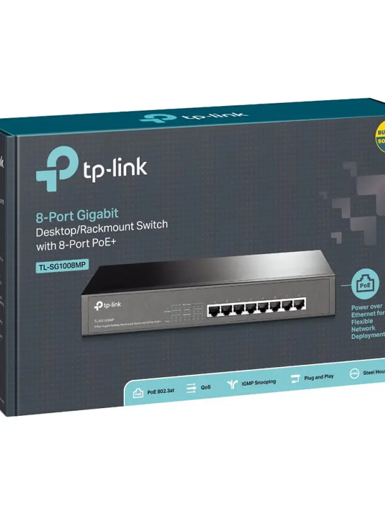 TP-LINK TL-SG1008MP Switch 8xGB PoE+ 4