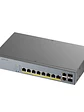 ZyXEL GS1350-12HP Switch 10xGB PoE 2xSFP 130W - Miniatura 1