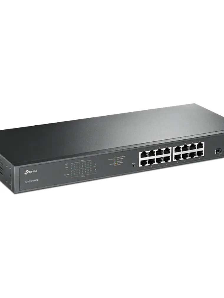 TP-LINK SG1218MPE Switch 16xGB PoE+ 2xSFP 2