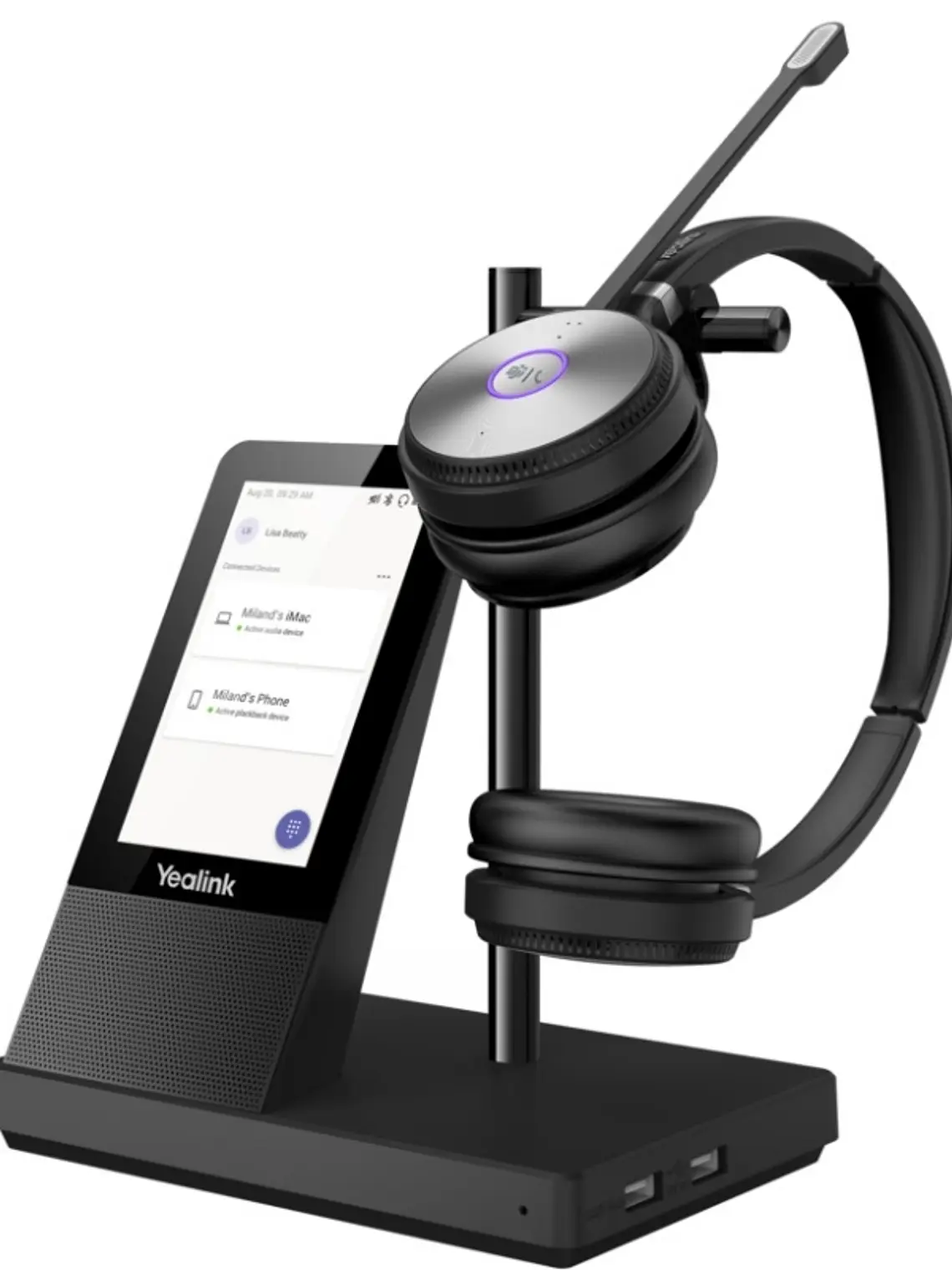 YEALINK WH66 Dual Teams Aur. inalámbrico y base 1