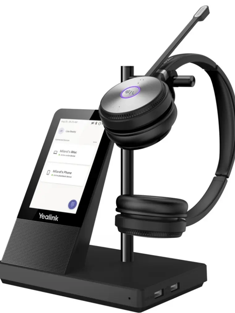 YEALINK WH66 Dual Teams Aur. inalámbrico y base 1