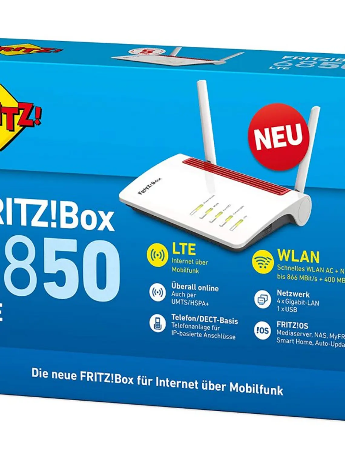 FRITZ! Box6850 LTE Router 5G WiFi Dual Mesh 2