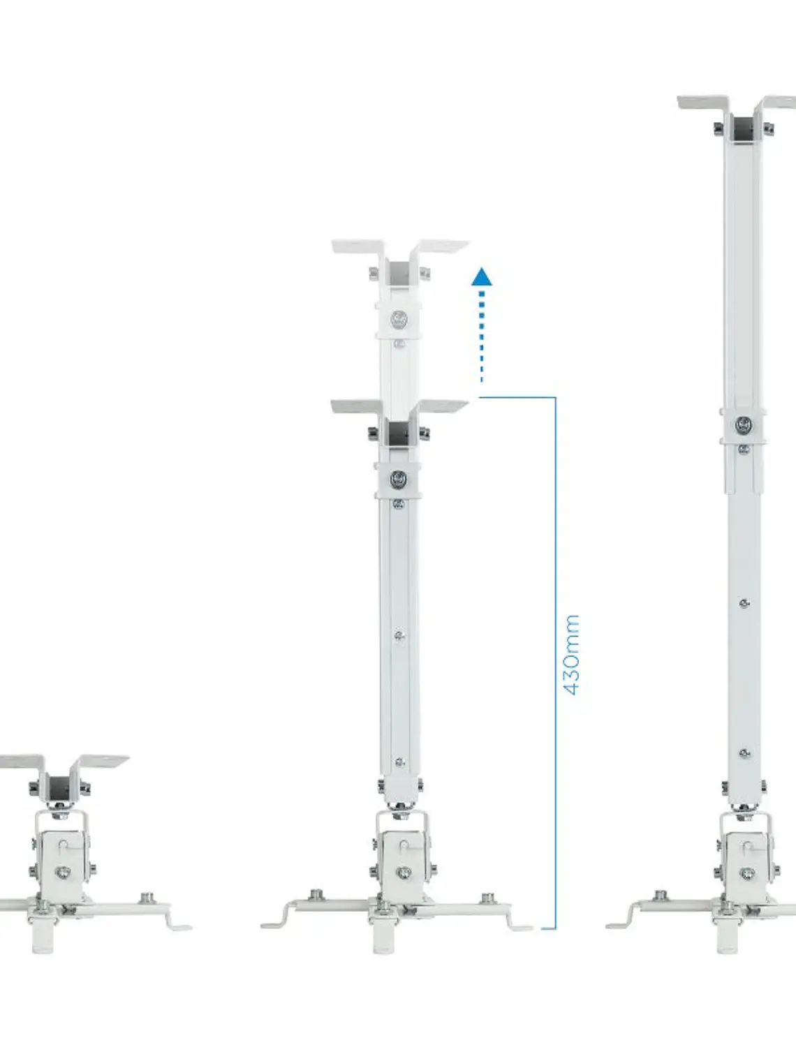 Tooq PJ2012T-W Soporte Proyector Techo Blanco 4